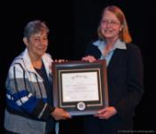 Dr. Nancy Langston (left) is the 2013 Distinguished Member 